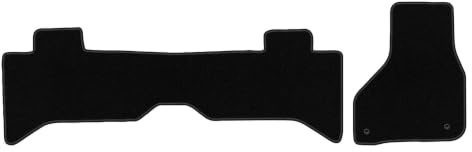 Velours-Fußmatten passend für Dodge RAM 2009-2019, Schwarz, BASIC | passend für Kurz dj; dünner Velours-Teppich (Polypropylen), ca. 4 mm; rutschfest, Druckknöpfe 16 mm