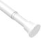 AIZESI Tringle à Rideaux Sans Perçage Extensible 60-120 cm - Barre de Douche à Tension à Ressort Blanc, Installation Facile pour Porte/Fenêtre/Salle de Bain (pour Rideaux Légers, Tringle Extensible)