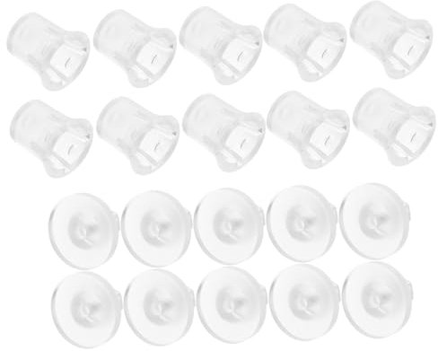 NULYLU Ensemble De 10 Clous Publicitaires Transparent pour Montage Mural Accessoires de Fixation Invisibles Installation Facile pour Décoration à Domicile Magasin