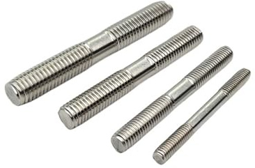 Gewindestange Doppel Ende Gewinde Stange Stehbolzen 304 Edelstahl Verlängern Gleich Länge Dual Kopf für Möbel(M6-10pcs,130mm)