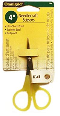 Omnigrid Stickschere, 10,2 cm, Gelb