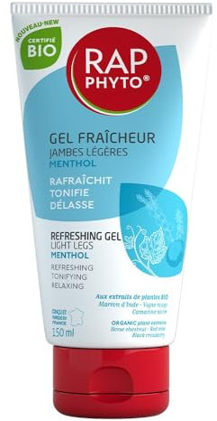 Gel Fraîcheur Menthol Jambes Légères 150ml Rap Phyto