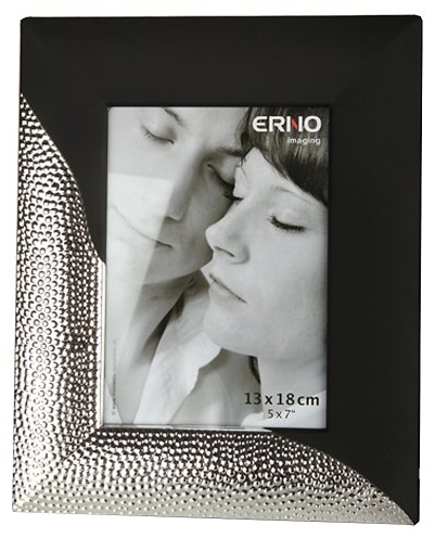 Erno Design Metall Fotobilderrahmen Imst schwarz silber 13x18 cm