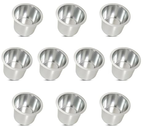YH Poker Aluminium Jumbo Getränkehalter 10 Stück Silber