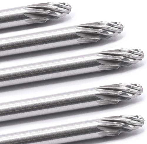 5x VHM Vollhartmetall Schaftfräser 1,5-3mm Frässtifte Fräser Gravur für Dremel Proxxon Zubehör