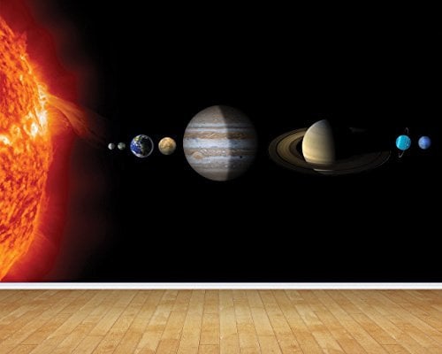 Space Planets Solar System background V001 Wallpaper LARGE Adhesive Sealed Vinyl 2m high x 2.7m wide