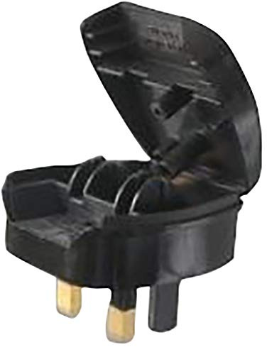 Eagle 3A Euro Converter Plug 2 Pin VDE to 3 Pin UK (Black)