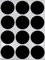 Sticker Schwarz 38 mm Aufkleber – Etiketten zur Farbcodierung Größe 3,8 cm Klebepunkte 180 Vorteilpack von Royal Green