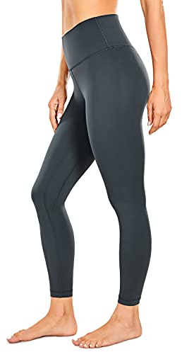 CRZ YOGA Damen Sports Yoga Leggings Sporthose mit Hoher Taille-Nackte Empfindung -63cm Melanit 42