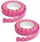 2 Rolls Spitzenband Selbstklebende, Vintage Spitze Bänder zum Basteln Spitze Dekoband Lochstickerei Spitzen-Tape Für Hochzeit Tischdeko DIY Geschenkband Bordüre Scrapbook (Fuchsia)