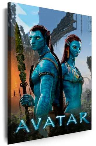 Myartstyle - Bilder Avatar 80 x 60 cm Leinwandbilder Xxl - 1 Teilige Wandbilder Film Popular Movies Kunstdrucke w-P-2020-10