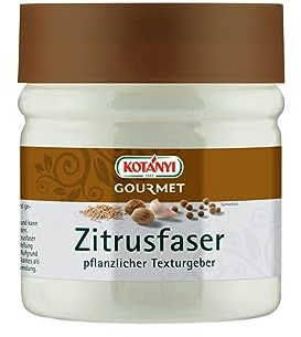 Kotanyi Gourmet Zitrusfaser | pflanzlicher Texturgeber, Alternative zu Mehl und Stärke, ca. 120g, 400 ml