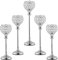 ECOM KING Kerzenhalter, Kristall Wohnzimmerdekoration Kerzenhalter, Geschenkbox (Silver)
