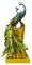 WINOMO Pfau Figurine Harz Statue Pfau Pfau Modell Harz Figuren Pfau Dekorationen Desktop Ornament Tisch Mittelstücke für Home