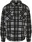 Urban Classics Herren Jacke Plaid Teddy Lined Shirt Jacket black/white 4XL