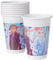 Procos 93551 Lot de 8 gobelets de fête La Reine des Neiges 2, capacité 200 ml, en plastique, vaisselle de fête, anniversaire, fête à thème, bleu
