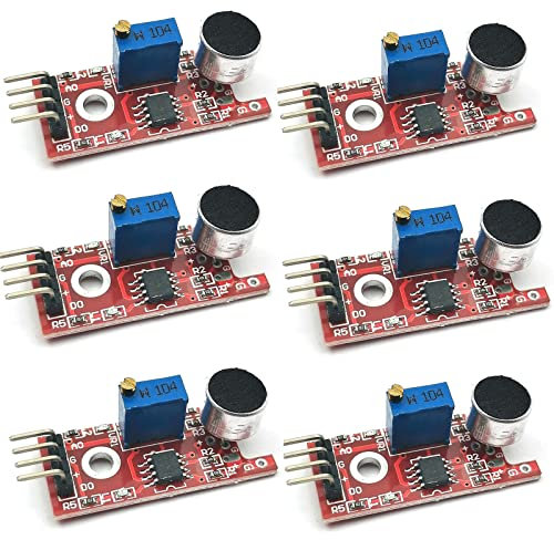 FainWan 6 x hochempfindliche Mikrofon-Sensoren AVR PIC Sound-Detektions-Modul für Ar-duino