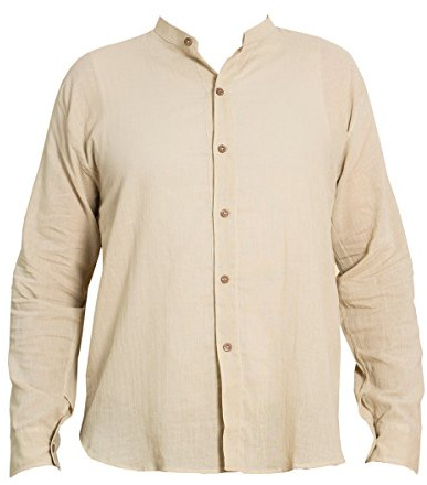 PANASIAM Shirt, 'K', 6button, beige, XL, Longsleeve