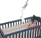 HOLACA Babyphone Kurze Cliphalterung für Philips Avent Video Babyphone mit Kamera Modell SCD923/26, SCD921/26, SCD643/26, SCD973/26, Kurze Cliphalterung