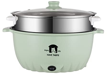 Olla caliente eléctrica, olla rápida para el hogar, cocina eléctrica de 2.5L, olla de cocina multifuncional, sartén, mini vapor, cazuela antiadherente