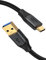 CableCreation Câble USB C vers USB A de 3,1 m, USB C vers USB 3.1 USB 3.2 Gen2 10 Gbit/s USB A vers C, câble de données Android Auto 3 A pour USB C SSD externe MacBook Pro iPad S21, iPhone 16/15 Pro