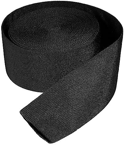 Manchon de protection en nylon pour chaîne de câble, torche, tuyau hydraulique, gaine de gestion pour cordon de soudage TIG, diamètre intérieur de 3,8 cm, longueur 7,6 m, noir
