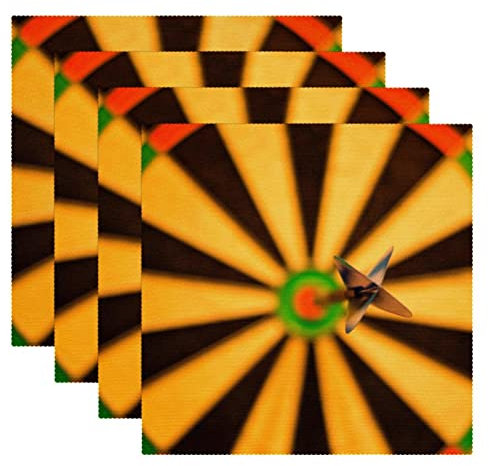 Stoff-Tischsets, waschbare Tischsets für Esstisch, 4er-Set,Dart Muster