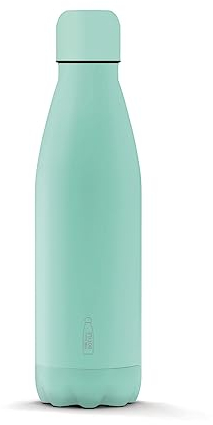 THE STEEL BOTTLE - Bouteille thermique en acier inoxydable, isolation sous vide à double paroi, capacité 500 ml, fermeture hermétique, bouteille d'eau portable (Pastel Aquamarine)
