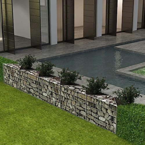 SKM Panier de Gabion Acier galvanisé 300x30x50 cm, Weight:15 kg,142538