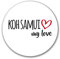 Huuraa Aufkleber Koh Samui my love Geschenk 10cm Sticker Koh Samui Geschenkidee
