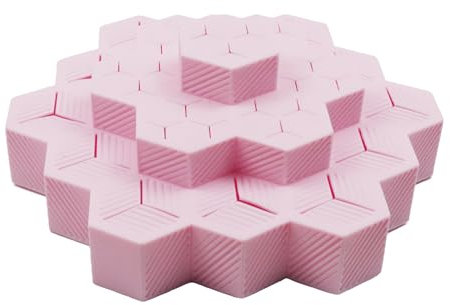 Nicerity Silicone Lipstick Holder Organizer Brush Holder 33 Slots Multi-function Lipstick Case Organizer for Eyebrow Pencil, Nail Polish, Makeup Brushes, Lipstick (Pink)