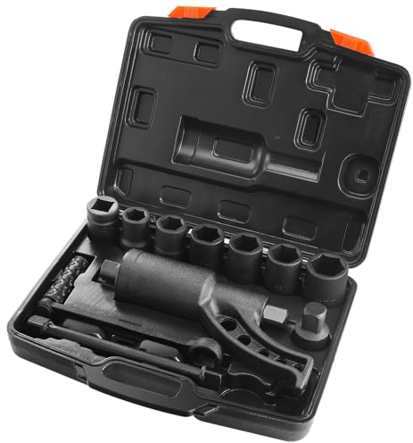 VEVOR Set di Chiave Dinamometrica 25,4 mm Rapporto 1:64 Moltiplicatore di Forza con 8 Bussole, Set Moltiplicatore di Forza Svita Bulloni per la Rimozione dei Dadi per Riparazione Auto Officina Garage
