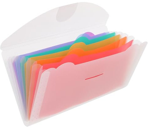 HOODANCOS 2stücke Aktenordner Fächer-organizer Aus Kunststoff Tragbare Quittungsspeicher Für Rechnungen Dokumente Und Karten Für Büro Zuhause Und Unterwegs