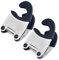 Blogiiup Löffelhalter für Topf, Topflöffel Halter 2pcs Edelstahl-Pot-Clip-Löffelhalter mit Silikongriff Nicht rutschfest