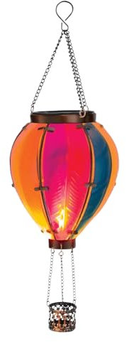 XNSHUN Solarlampen Für Außen Hängend, Ballonform Gartenleuchte Hängelampe Hängeleuchten Garten Deko Solarleuchte Wasserdicht Solar Wandleuchte Gartenleuchten Für Balkon Terrassen Außen Deko (Orange)