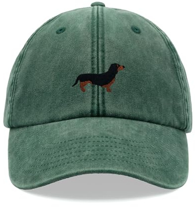 Cappello da baseball con bassotto e bassotto, stile vintage, unisex, regolabile