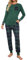 Fuakesor Damen Schlafanzug Lang Pyjama Set Herbst Winter Nachtwäsche Zweiteiliger Sleepwear Soft Loungewear Hausanzug mit Karierte Hose (Grün, X-Large)