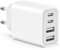 Cargador USB C, 45W 4 Puerto Enchufe USBC para iPhone 16 15 Plus 14 13 12 11 Pro MAX SE 2020 XS X 8 Pad Samsung, Movil Carga Rápido USBC Cargador Multiple Cabezal Adaptador de Pared Corriente Romalux