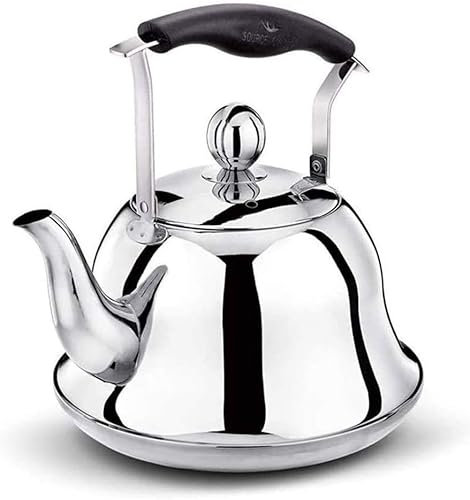 ABBNIA Tea Kettle Whistling Tea Kettle for Stove Top Induction Stainless Steel Teapot Gas Stovetop Water Kettle Whistle Modern Cookware Stove Top Whistling Tea Kettle