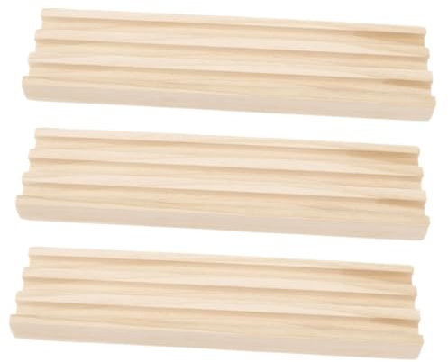 ifundom 3stücke Holz Domino Für Mexikanisches Zugspiel Stabiler Rutschfester Ständer Aus Naturholz Für Tischspiele Und Lernspiele Mit Buchstaben Elegantes Design Für Stundenlangen
