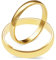 mosa & co. - Trauringe Gold 585 mit 3 mm + 4 mm Breite im Paarpreis für Sie und Ihn inkl. Gravur - Modell Classic - Vollmassive Echtgold 14k Eheringe Hochzeitsringe Verlobungsringe Partnerringe