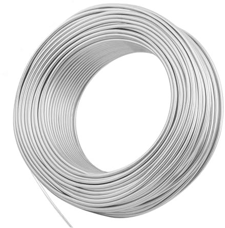 DeJivsin 30m Filo di Alluminio Modellabile 3mm, Filo di Alluminio per Artigianato, Flessibile Filo per Artigianato, Gioielli, Parti Decorative, Sculture fai da te, Ghirlande