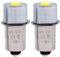 Yaoliucp Remplacement des Ampoules de Lampe de Poche, 2PCS P13.5S 6-24V 3W LED BALBES Lame