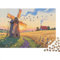 Windmill Jigsaw Puzzles for Adults Wheat Fields And Windmills Puzzles 1000 Jigsaws Brain Challenge for Adults Gifts 1000pcs (75x50cm)