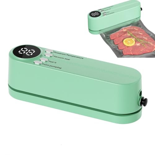 Mini scelleuse sous vide 7 en 1, 3 vitesses, sans fil et pratique, rechargeable, avec 40 sacs sous vide, équipement de mise sous vide, équipement de mise sous vide pour la cuisson sous vide et la cons