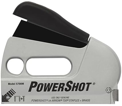 Arrow 5700 PowerShot Heftpistole, robust, Edelstahl/Schwarz