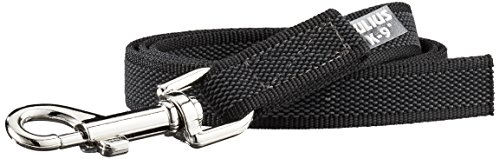 IDC Color & Gray gumierte Leine, 20 mm x 1 m ohne Schlaufe, Schwarz-Grau