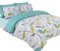 Dreamscene Duvet Cover with Pillowcase Bedding Set Allium Tartan Check Teal Green - King