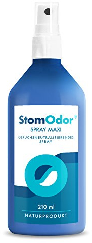 StomOdor MAXI Geruchsneutralisierendes Spray, reine essentielle Öle, für jede Stomaversorgung, bei Colostomie, Ileostomie, Urostomie, für Stomabeutel und Umgebung, Medizinprodukt 210 ml