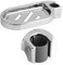 Porte-savon, un porte-savon douche réglable pour barre de douche, de l'argent